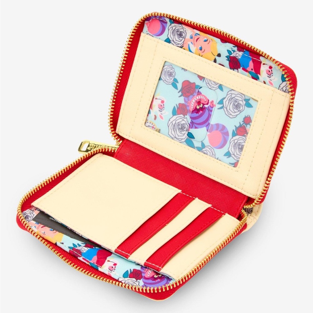 Loungefly Disney Alice in Wonderland Color Changing Roses Zip Wallet - Picture 9 of 9